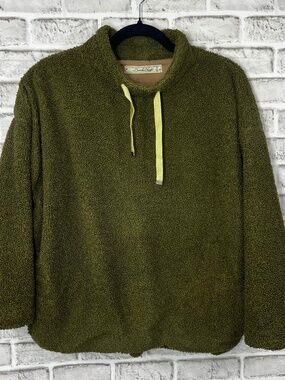 |•BOUNDLESS NORTH•| Oversized Fuzzy Green Pullover Sweater Size XS